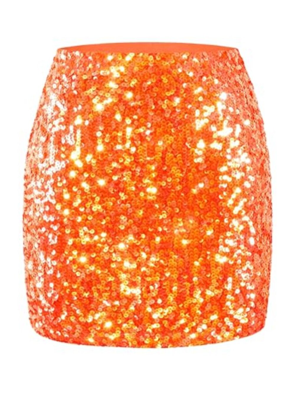 Sequin Skirt Stretchy Bodycon Mini Sparkle Glitter Party Night Out High Waist